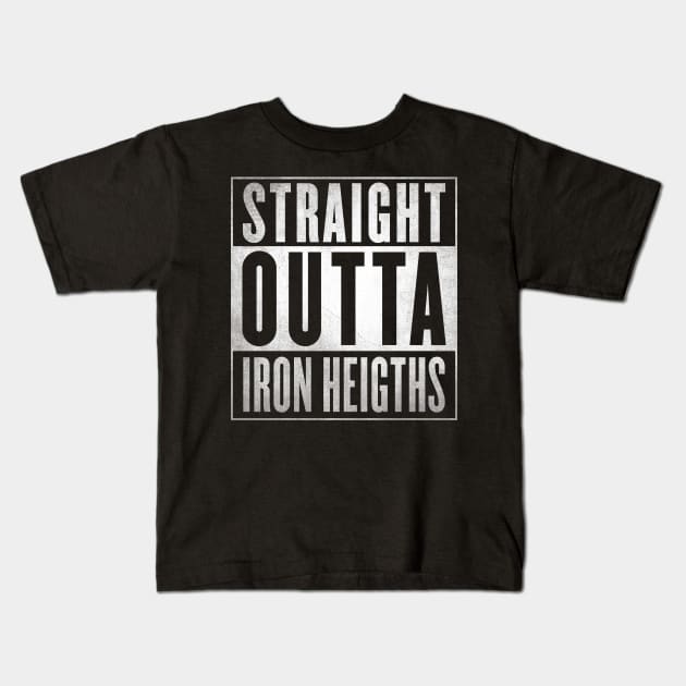 Straight Outta Iron Heights Kids T-Shirt by fenixlaw